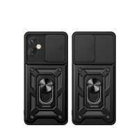 Newface İnfinix Hot 30 4G Kılıf Pars Lens Yüzüklü Silikon - Gold