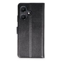 Newface İnfinix Hot 30i Kılıf Trend S Plus Kapaklı Kılıf - Siyah