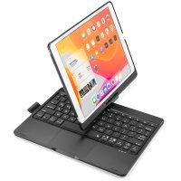 Newface iPad 10.2 (7.nesil) Kılıf Magic Dönen Klavyeli Tablet Kılıf - Siyah