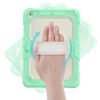 Newface iPad 10.2 (8.nesil) Kılıf Strap New Tablet Kapak - Yeşil
