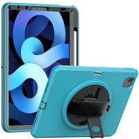 Newface iPad 2022 10.9 (10.nesil) Kılıf Hand Strap Tablet Kılıfı - Turkuaz