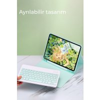 Newface iPad 2022 10.9 (10.nesil) Kılıf KC01 Smart Klavyeli Tablet Kılıfı - Sarı