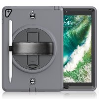 Newface iPad 9.7 (2017) Kılıf Strap-C Otterbox Tablet Kapak - Gri