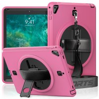 Newface iPad 9.7 (2017) Kılıf Strap-C Otterbox Tablet Kapak - Pembe