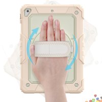 Newface iPad 9.7 (2017) Kılıf Strap New Tablet Kapak - Pembe