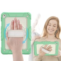 Newface iPad 9.7 (2018) Kılıf Strap New Tablet Kapak - Yeşil