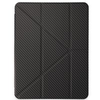 Newface iPad Air 11 (2024) Kılıf Color Karbon Tablet Kılıfı - Koyu Gri