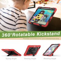Newface iPad Air 4 10.9 Kılıf Pars Tablet Kapak - Kırmızı