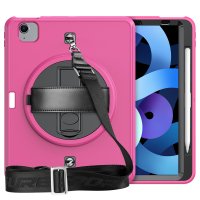 Newface iPad Air 4 10.9 Kılıf Strap-C Otterbox Tablet Kapak - Pembe