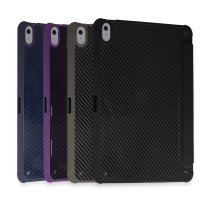 Newface iPad Air 5 (2022) Kılıf Color Karbon Tablet Kılıfı - Siyah