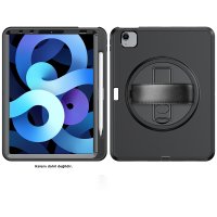 Newface iPad Mini 6 Kılıf Hand Strap Tablet Kılıfı - Siyah