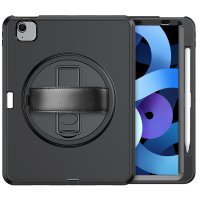 Newface iPad Mini 6 Kılıf Hand Strap Tablet Kılıfı - Siyah