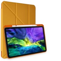 Newface iPad Pro 11 (2018) Kılıf Kalemlikli Mars Tablet Kılıfı - Sarı
