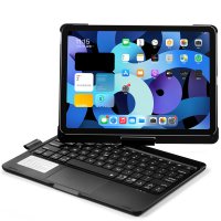 Newface iPad Pro 11 (2020) Kılıf Magic Dönen Klavyeli Tablet Kılıf - Siyah