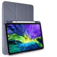 Newface iPad Pro 11 (2021) Kılıf Kalemlikli Mars Tablet Kılıfı - Lila