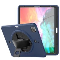 Newface iPad Pro 12.9 (2021) Kılıf Strap-C Otterbox Tablet Kapak - Lacivert