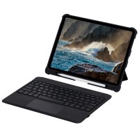 Newface iPad Pro 12.9 (2020) Kılıf İnter Ledli Klavyeli Tablet Kılıfı - Siyah