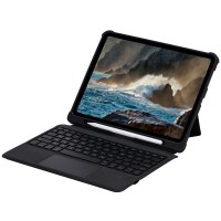 Newface iPad Pro 12.9 (2020) Kılıf İnter Ledli Klavyeli Tablet Kılıfı - Siyah