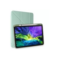 Newface iPad Pro 12.9 (2020) Kılıf Kalemlikli Mars Tablet Kılıfı - Açık Yeşil
