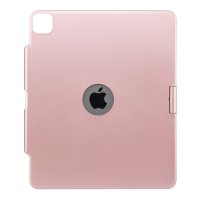 Newface iPad Pro 12.9 (2020) Kılıf Magic Dönen Klavyeli Tablet Kılıf - Pembe