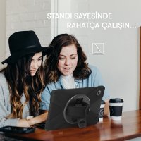 Newface iPad Pro 12.9 (2021) Kılıf Amazing Tablet Kapak - Mavi