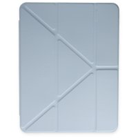 Newface iPad Pro 12.9 (2021) Kılıf Kalemlikli Hugo Tablet Kılıfı - Mavi