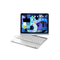 Newface iPad Pro 13 (2024) F13 ATS Kılıf Magic Dönen Klavyeli Tablet Kılıf - Gümüş