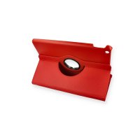 Newface iPad Pro 13 (2024) Kılıf 360 Tablet Deri Kılıf - Kırmızı