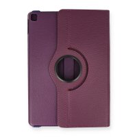 Newface iPad Pro 13 (2024) Kılıf 360 Tablet Deri Kılıf - Mürdüm