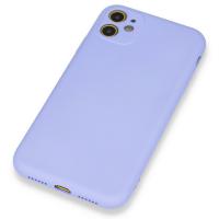 Newface iPhone 11 Kılıf Nano içi Kadife Silikon - Lila