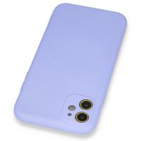 Newface iPhone 11 Kılıf Nano içi Kadife Silikon - Lila