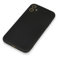 Newface iPhone 11 Kılıf Nano içi Kadife Silikon - Siyah