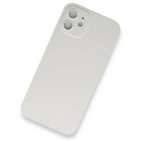 Newface iPhone 11 Kılıf 360 Hayalet Full Body Silikon Kapak - Beyaz