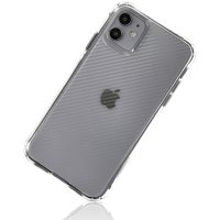 Newface iPhone 11 Kılıf 3D Vera Karbon Silikon - Şeffaf