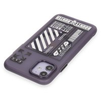 Newface iPhone 11 Kılıf Apollo Magneticsafe Desenli Kapak - Apollo Mor - 1