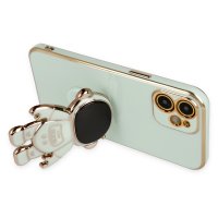 Newface iPhone 11 Kılıf Aston Stand Silikon - Yeşil