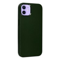 Newface iPhone 11 Kılıf Asya Deri Silikon - Koyu Yeşil