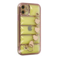 Newface iPhone 11 Kılıf Berlin Elcekli Silikon - Rose