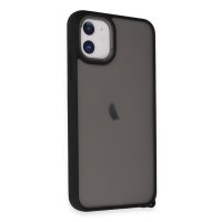 Newface iPhone 11 Kılıf Elegant Kapak - Siyah