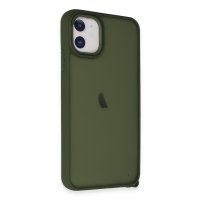 Newface iPhone 11 Kılıf Elegant Kapak - Yeşil
