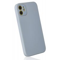 Newface iPhone 12 Kılıf Glass Kapak - Sky Blue