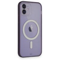 Newface iPhone 11 Kılıf Grand Magneticsafe Kapak - Mor