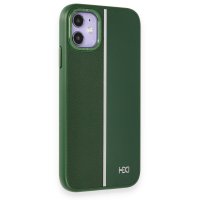 HDD iPhone 11 Kılıf HBC-155 Lizbon Kapak - Koyu Yeşil
