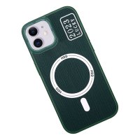 HDD iPhone 11 Kılıf HBC-157 Granada Magneticsafe Kapak - Koyu Yeşil