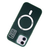 HDD iPhone 11 Kılıf HBC-157 Granada Magneticsafe Kapak - Koyu Yeşil
