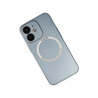 Newface iPhone 11 Kılıf Jack Magneticsafe Lens Silikon - Sierra Blue