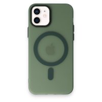 Newface iPhone 11 Kılıf Lodos Magneticsafe Mat Kapak - Köknar Yeşili