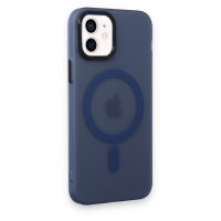 Newface iPhone 11 Kılıf Lodos Magneticsafe Mat Kapak - Mavi