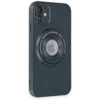 Newface iPhone 11 Kılıf Lukka Magneticsafe Kapak - Koyu Yeşil