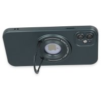 Newface iPhone 11 Kılıf Lukka Magneticsafe Kapak - Koyu Yeşil